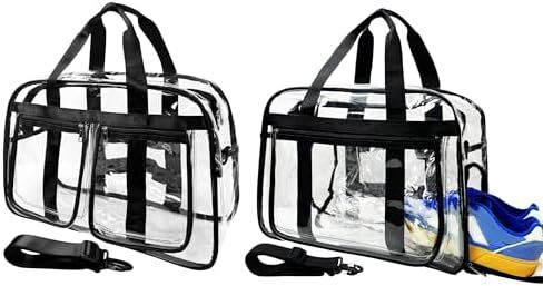 Large Clear Tote Bag for Duffle Travel Gym Travel Beach, Big Transparent See Through Bag for Women Men in Saudi Arabia
