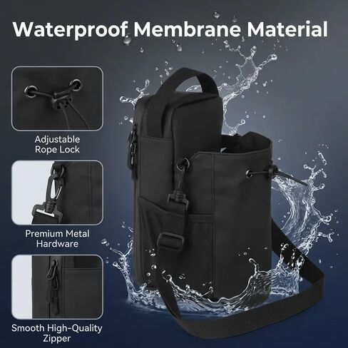 Magnetic Gym Bag And Gym Pouch Anti-Slip Waterproof Gym Bag With Multifunctional Water Bottle Bag For Gym Fitness Camping Hiking Outdoor Sports Unisex(10.62 × 5.90 × 4.33") in Saudi Arabia