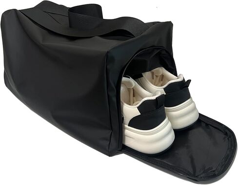 Dry-Wet Separation, Large Capacity, Waterproof, for Men & Women, swimming, and dancing Black Gym Duffle Bag with Separate Shoe Compartment, Adjustable Shoulder Strap, Travel Sports Bag in Saudi Arabia