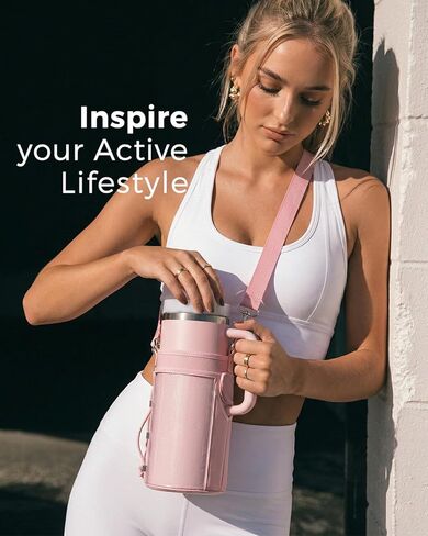 Magnetic Gym Bag for Women w/Touchscreen Pocket Fits 40oz Tumbler in Saudi Arabia