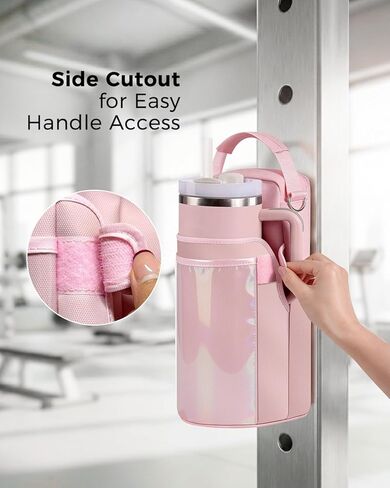 Magnetic Gym Bag for Women w/Touchscreen Pocket Fits 40oz Tumbler in Saudi Arabia