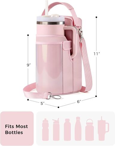 Magnetic Gym Bag for Women w/Touchscreen Pocket Fits 40oz Tumbler in Saudi Arabia