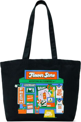 Nike Unisex Adult Classics Heritage Flower Store Tote Bag | Mens and Womens in Kuwait