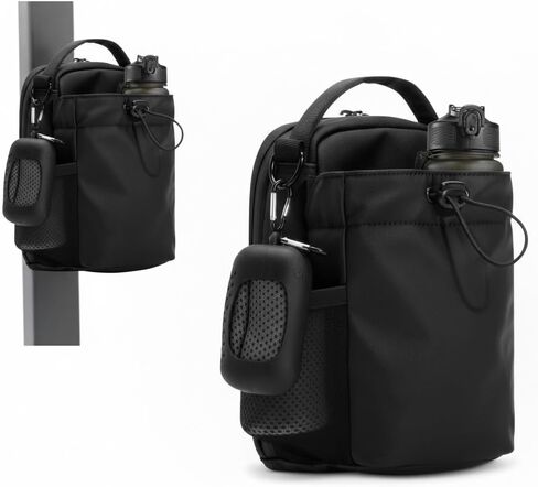 Magnetic Gym Bag with 8 Super Strong Magnets, Crossbody Water Bottle Bag for Gym, Magnetic Water Bottle Holder with Strap for Men & Women, Hands-Free Gym Bag Accessories for Workout Equipment in Saudi Arabia
