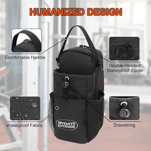 Magnetic Gym Bag, Workout Water Bottle Holder with Strong Magnet,Sling Bag for Fitness (Fits 30-40oz Bottles) in Saudi Arabia