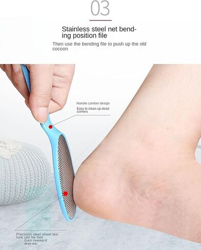 Professional Callus Remover & Foot File Set–Metal Surface Scraper for Dead Skin, Cracked Heels, and Hard Skin. Complete Pedicure Kit for Wet or Dry Feet, Essential Grooming Tool for Smooth Feet Black in Saudi Arabia