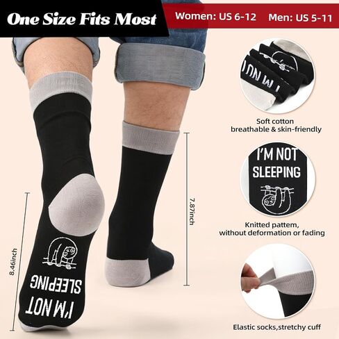 Funny Gifts for Men Women, Fathers Mothers Day Humor Novelty Crew Sock Birthday Present for Couple Friend in Saudi Arabia
