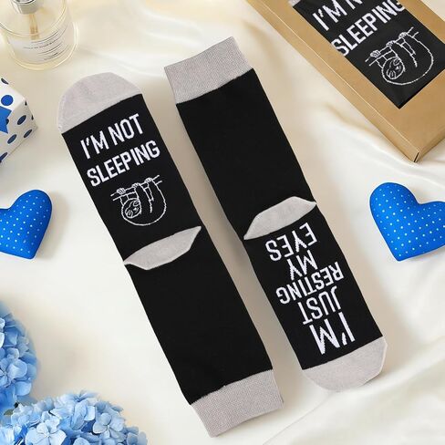 Funny Gifts for Men Women, Fathers Mothers Day Humor Novelty Crew Sock Birthday Present for Couple Friend in Saudi Arabia