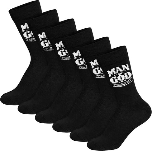 Glitopper Christian Gifts for Father's Day Man of God Socks for Men Religious Jesus Stockings for Dad Grandpa in Saudi Arabia