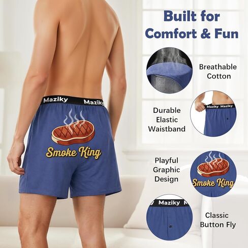 Maziky Funny Boxers for Men Novelty Mens Boxer Shorts Funny Underwear Gag Gift for Adult Christmas Birthday in Saudi Arabia