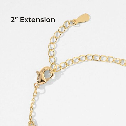 Billet-doux 14k Gold Plated Clovers Bracelet with Sparkling Cubic Zirconia Stones, Non-Tarnish Gold Plated Four Leaf Clover Bracelet, Mother's Day Jewelry Gifts for Women in Saudi Arabia