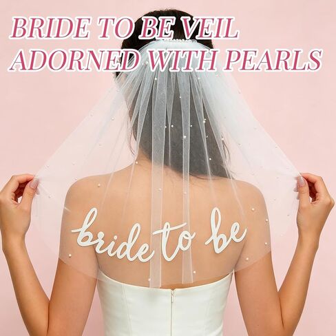 Bride to Be Veil with Sunglasses Bachelorette Party Accessories, Bridal Shower Gifts, Engagement Party Favors for Bride, Wedding Planning Decorations in Saudi Arabia
