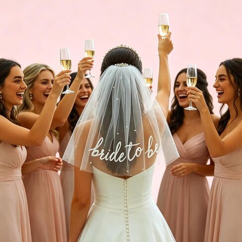 Bride to Be Veil with Sunglasses Bachelorette Party Accessories, Bridal Shower Gifts, Engagement Party Favors for Bride, Wedding Planning Decorations in Saudi Arabia