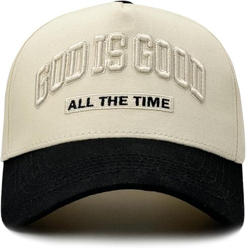 God is Good All The Time Hat for Men Women, Religious Gifts Adjustable Embroidered Christian Baseball Cap in Saudi Arabia
