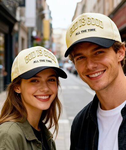 God is Good All The Time Hat for Men Women, Religious Gifts Adjustable Embroidered Christian Baseball Cap in Saudi Arabia
