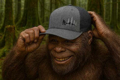LARIX Flexfit 110 Snapback Hat, Wild Bigfoot Trucker Hat, No Sweat Hat Liner Bundle, Bigfoot Gifts, Sasquatch Gifts, Expedition Hat in Saudi Arabia