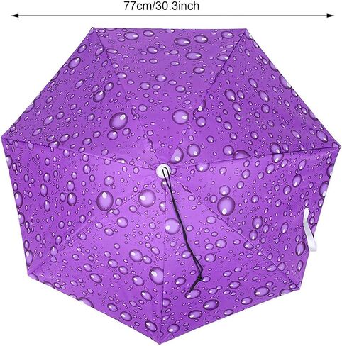 77cm HeadMounted Sun & Rain Umbrella Hat – Windproof, Foldable, Adjustable Elastic Band in Saudi Arabia