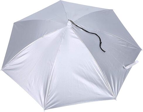 77cm HeadMounted Sun & Rain Umbrella Hat – Windproof, Foldable, Adjustable Elastic Band in Saudi Arabia