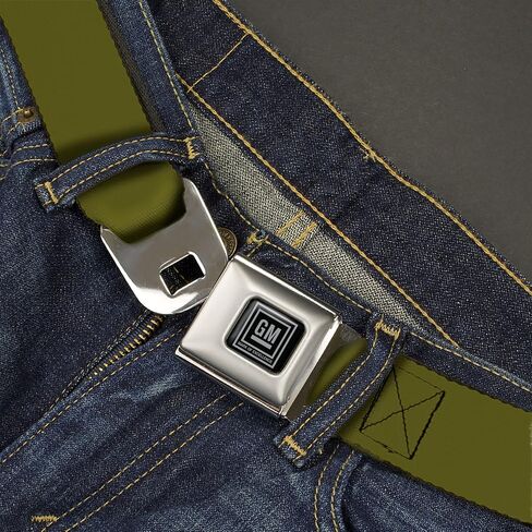 GM General Motors Belt, Seatbelt Buckle, GM Logo Olive in Saudi Arabia