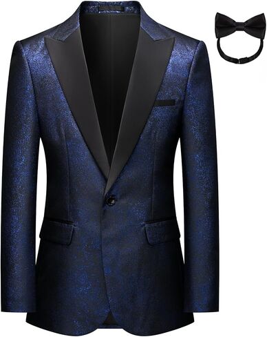 Men's Tuxedo Jacket Shiny Slim Fit Blazer Peaked Lapel Suit Jackets for Prom Wedding Dinner Party 2026 in Saudi Arabia