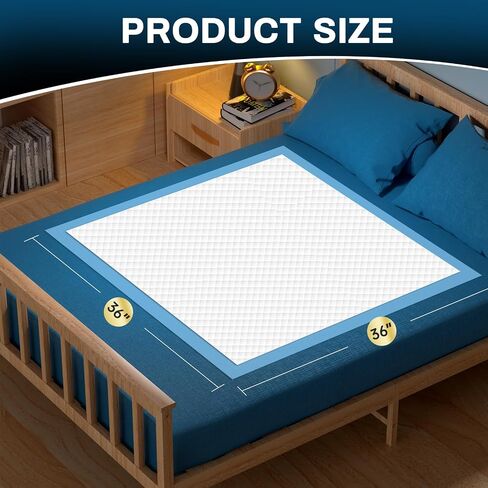AAY Disposable Bed Pads 36" x 36" (50 Count) , Extra Large Heavy Duty Incontinence Underpads, Super Absorbent 3XL Chucks Pee Pads for Adults, Kids, Pets, Puppy Training in Saudi Arabia
