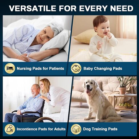 AAY Disposable Bed Pads 36" x 36" (50 Count) , Extra Large Heavy Duty Incontinence Underpads, Super Absorbent 3XL Chucks Pee Pads for Adults, Kids, Pets, Puppy Training in Saudi Arabia
