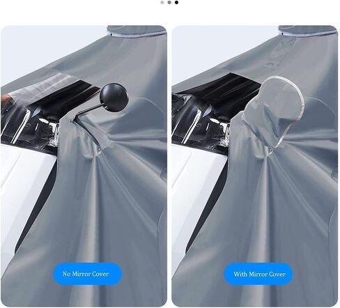 Hooded wheelchair rain cover,Bicycle poncho, Hooded Rain Poncho, Waterproof Cycling Raincoat, Windproof Unisex Rain Cape, for Bike, Ebike, Motorcycle, Mobility Scooter Rain Poncho Cover (Color : Gray, in Saudi Arabia