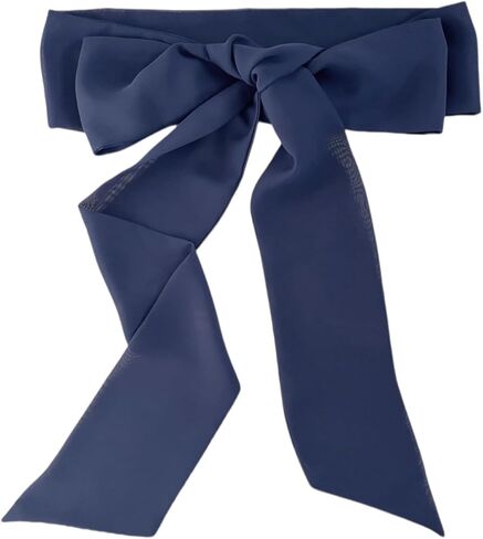 Long Chiffon Sash Belt 4" Wide Waist Bow Wedding Dress Sash in Saudi Arabia