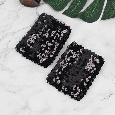 Stylish Stretchy Elastic Arm Sleeves Blingbling Sequins for Costume Women's Cuffs Arm Sleeve with Stunning Sequins in Saudi Arabia