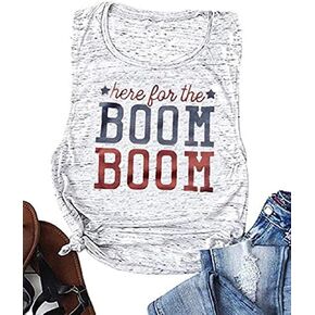 Womens USA Tank Tops American Flag Shirt 4th of July Sleeveless Summer Patriotic Outfits Graphic Tee in Saudi Arabia