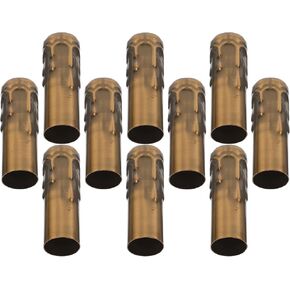 Zerodeko 10pcs Metal Candle Hanging Lamp Sleeves 25x80mm Vintage Iron Candelabra Base Socket Covers for Chandelier Light Accessories DIY Replacement Parts in Saudi Arabia