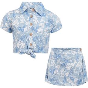 Vince Camuto Clothes Girls’ 2-Piece Skirt Set with Graphic Top & Skirt – Stylish Outfit for Toddler to Big Girls (2T-12) in Kuwait