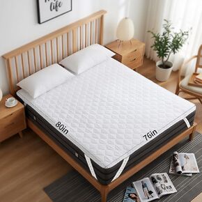 Waterproof Mattress Protector Queen Size 60"x80"– Incontinence Bed Pad with TPU Backing, Adjustable Straps Fits 4-21" Deep Mattresses, Soft Quilted & Machine Washable, Breathable & Non-Slip in Saudi Arabia