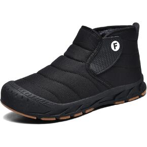 Men's Winter Snow Boots Water Resistant Slip On Warm Faux Fur Lined Ankle Boot Non Slip for Outdoor Casual Walking Shoes in Saudi Arabia