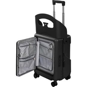 20" Ride-On Luggage with Child Seat, Hardside Carry-On Suitcase with Shockproof 360° Silent Spinner Wheels, TSA Lock, Kids & Adults & Busy Moms in Saudi Arabia