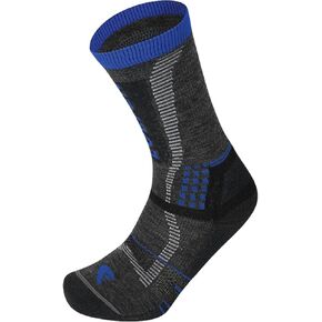 Lorpen T3 Unisex Nordic Ski Light Eco Crew Sock, Great for Winter Sports, Eco-Friendly & Sustainable, Cushioned, Charcoal/Blue, Size Medium in Kuwait