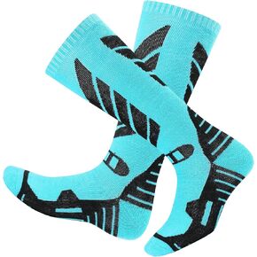 Merino Wool Ski Socks - 2 Pairs Knee High Skiing Socks, Winter Warm Snowboard Thermal Socks in Saudi Arabia