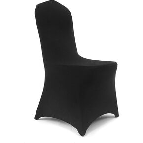 Peomeise 12pcs Stretch Spandex Chair Cover for Wedding Party Dining Banquet Event (White, 12) in Saudi Arabia