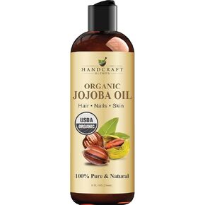 Handcraft Blends USDA Organic Jojoba Oil | Cold-Pressed | 16 Fl Oz | 100% Pure & Natural | for Hair, Skin & Face | Premium Grade Carrier Oil | for Massage & Aromatherapy | Hexane-Free in Kuwait