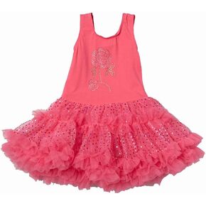 wenchoice Hot Pink Rose Sparkly Pettidress Girl's L(5T-6T) in Saudi Arabia
