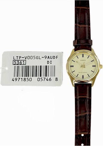 Casio Women's LTP-V005GL-9A Brown Genuine Leather Band Analog Watch in Saudi Arabia