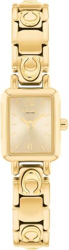 COACH Mara Women’s Quartz Watch - Mini Tank-Shaped Bracelet, Lacquer Dial with Polished Markers - Everyday Dress Watch - Gift for Her 15.5mm in Saudi Arabia