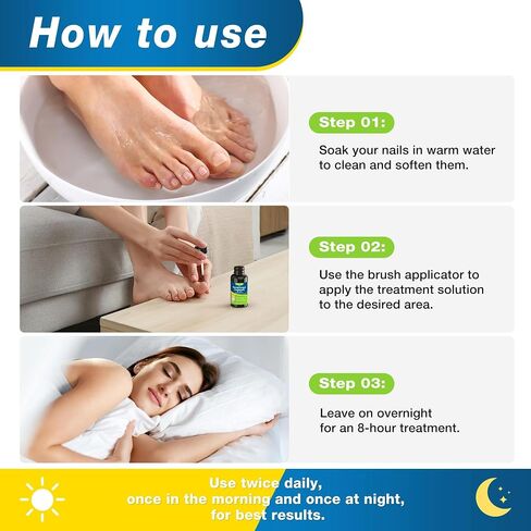 Toenail Fungus Treatment Extra Strength – Maximum OTC with 25% Undecylenic Acid – for Thick, Nail Strengthener and Growth, for Broken, Discolored Nail & Ingrown Toenail, 30ml in Saudi Arabia