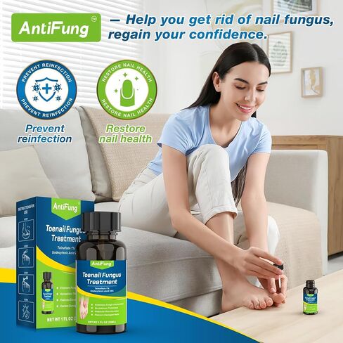 Toenail Fungus Treatment Extra Strength – Maximum OTC with 25% Undecylenic Acid – for Thick, Nail Strengthener and Growth, for Broken, Discolored Nail & Ingrown Toenail, 30ml in Saudi Arabia