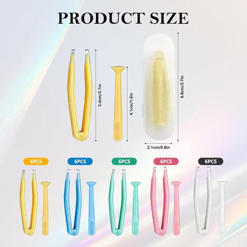 30 Pack Soft Contact Lens Remover Tool, Portable Eye Contacts Applicator Set with Tweezers and Inserter in Saudi Arabia