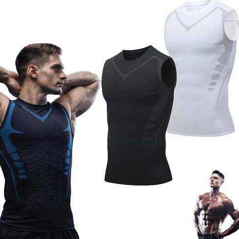 2026 Upgrade Boost Men,Compression Men Shirt,Shaping Sleeveless,Confidence,Energy and Strength for You in Saudi Arabia