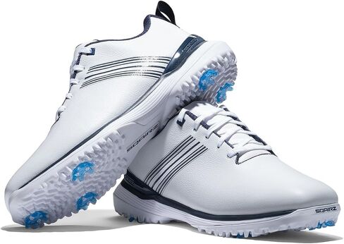 SQAIRZ Limited Edition Leather NF1990MO Mens Golf Shoes, Designed by Sir Nick Faldo, Includes Autograph Photo, Golf Shoes Men, Designed for Balance & Performance, Replaceable Spikes in Kuwait
