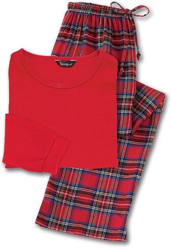 PajamaGram Mens Flannel Pajamas - Christmas Pajamas For Men, Red, MD in Kuwait