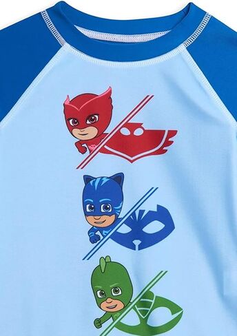 PJ Masks Toddler Boys' Rash Guard and Swim Trunks Set in Kuwait
