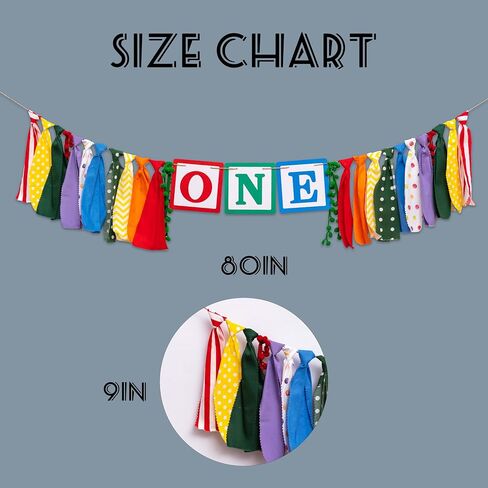 Gostman Building Blocks Theme One High Chair Banner - Bricks One Highchair Banner for 1st Birthday Party Decoration, Colorful Decorations for First Birthday (bricks one banner) in Saudi Arabia